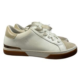 A New Day Women's White Suede Toe Casual Low-Top Sneakers Size 7.5